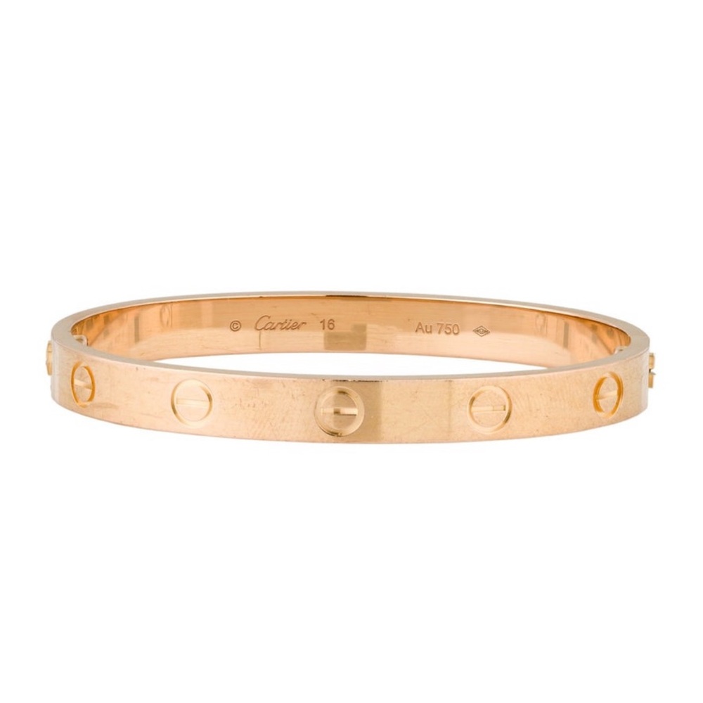 Cartier Gold Love Bracelet CLASSIC MODEL size 16 + Certificate